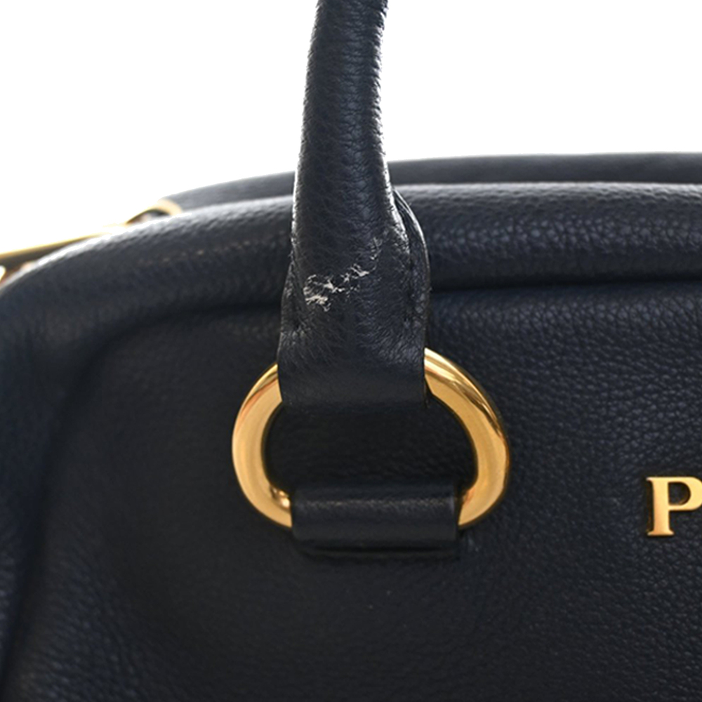 Pre-Loved Prada Vitello Phenix Bauletto Satchel - Picture 11 of 12